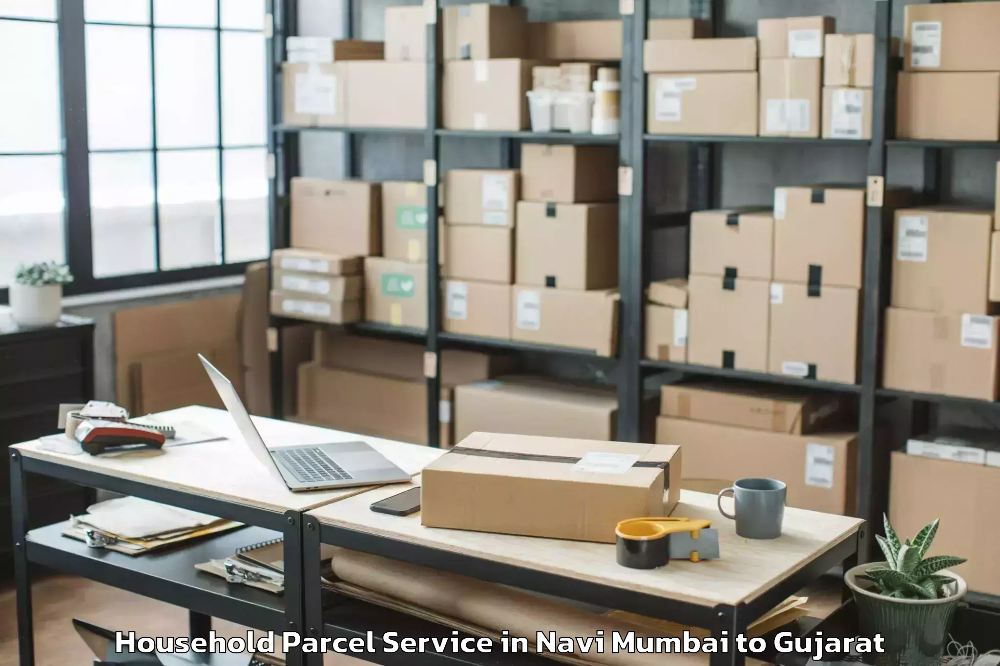 Efficient Navi Mumbai to Ahmedabad Airport Amd Household Parcel